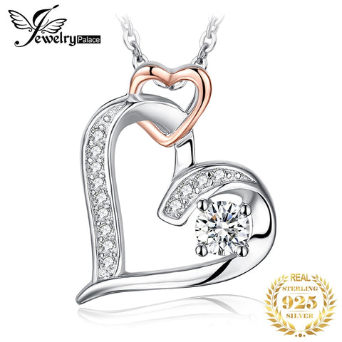 Infinity Heart Pendant Necklace