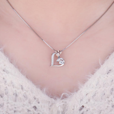Infinity Heart Pendant Necklace