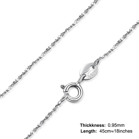 925 Sterling Silver Necklace Ingot Twisted Trace