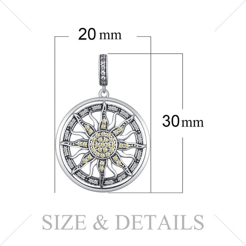 925 Sterling Silver Cubic Zirconia Charm