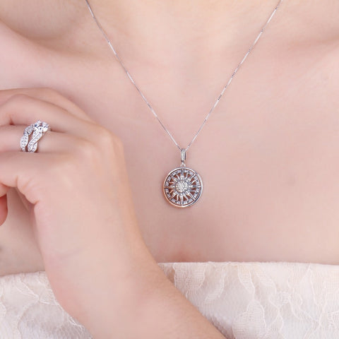 925 Sterling Silver Cubic Zirconia Charm