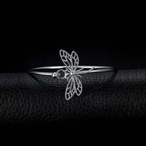 Dragonfly 925 Sterling Silver Bracelet