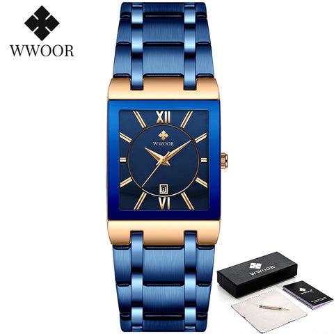 Gold Square Men's Watches