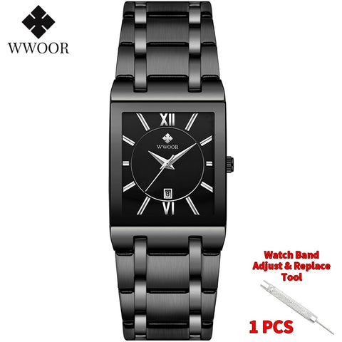 Gold Square Men's Watches
