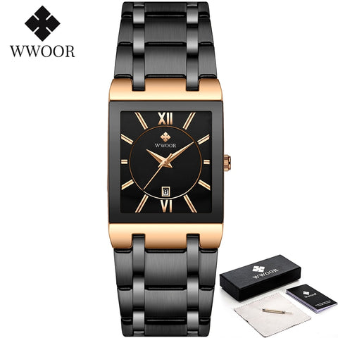 Gold Square Men's Watches