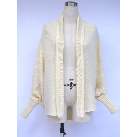 Fitshinling Oversized Sweater Cardigan Female Clothes Patchwork Batwing Sleeve Long Outerwear Women Winter Big Size Jacket Coat