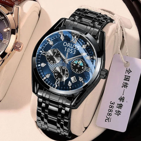 Automatic movement watch men's calendar pointer
