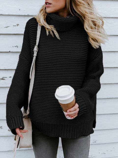 2022 Women Pullover Thick Autumn Winter Clothes Warm Knitted Oversized