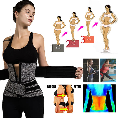 Women Waist Trainer Neoprene Body Shaper Belt S