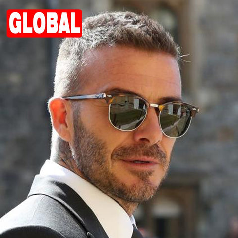 Polarized Semi-Rimless Classic Sunglasses