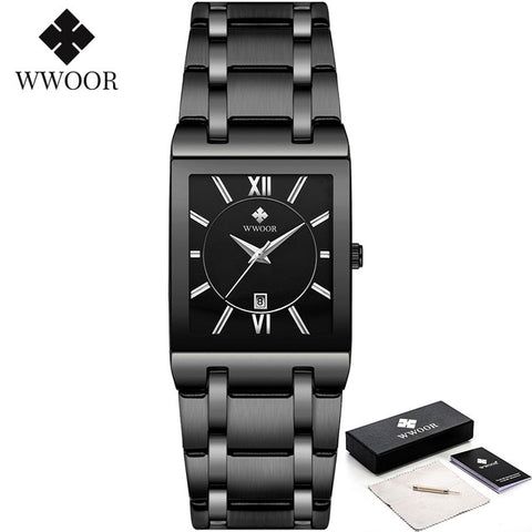 Golden Quartz Stainless SteelWrist Watch