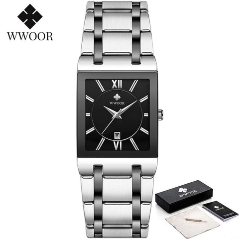 Golden Quartz Stainless SteelWrist Watch