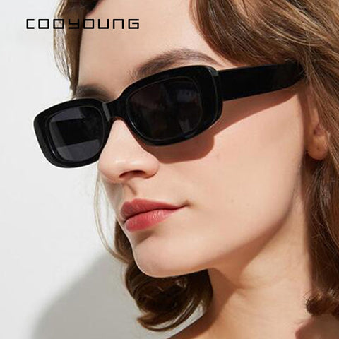 COOYOUNG Small Rectangle Sunglasses