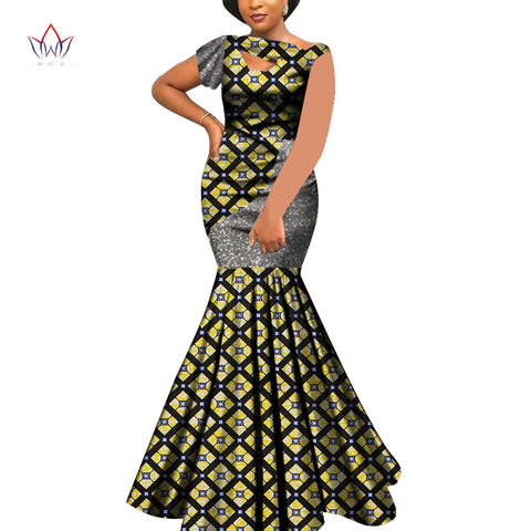 Bazin Riche Style Femme Bodycon Lady Print Wax Plus Size