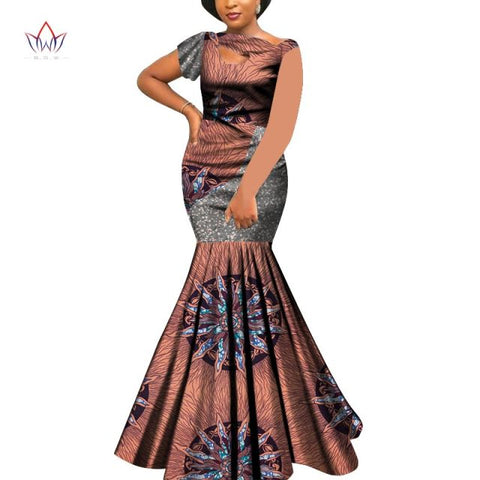 Bazin Riche Style Femme Bodycon Lady Print Wax Plus Size
