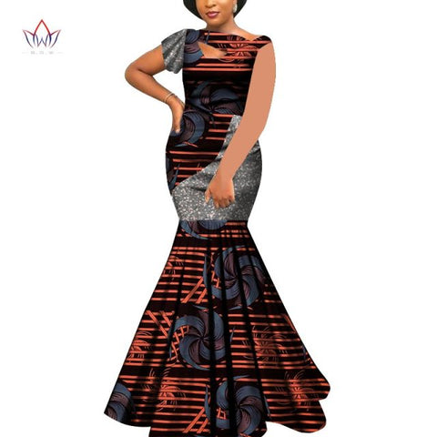 Bazin Riche Style Femme Bodycon Lady Print Wax Plus Size