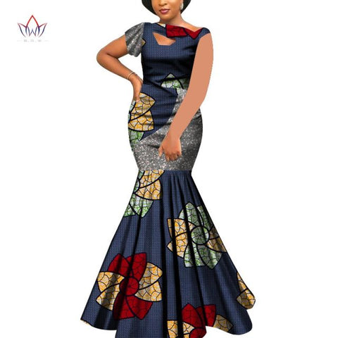 Bazin Riche Style Femme Bodycon Lady Print Wax Plus Size