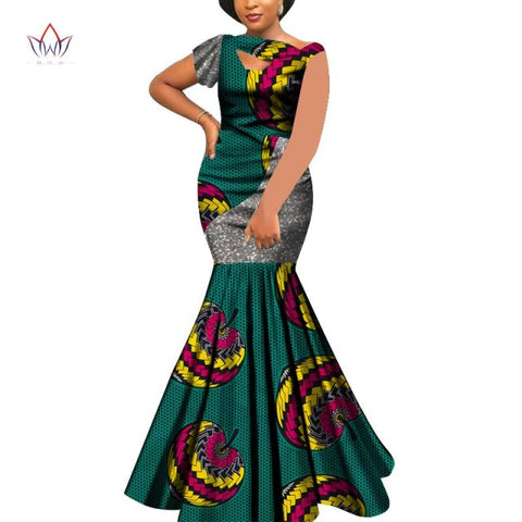 Bazin Riche Style Femme Bodycon Lady Print Wax Plus Size