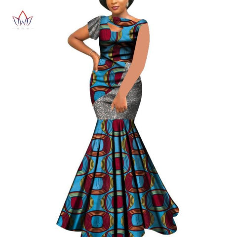 Bazin Riche Style Femme Bodycon Lady Print Wax Plus Size