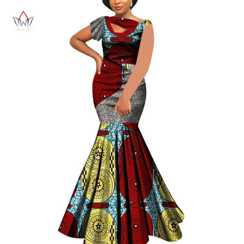 Bazin Riche Style Femme Bodycon Lady Print Wax Plus Size