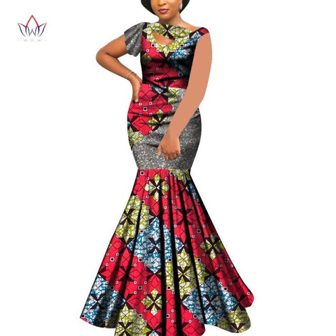 Bazin Riche Style Femme Bodycon Lady Print Wax Plus Size