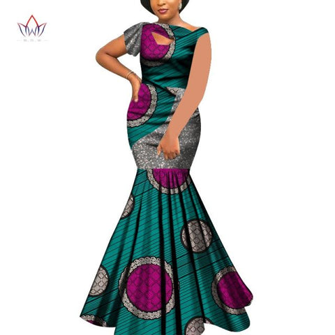 Bazin Riche Style Femme Bodycon Lady Print Wax Plus Size