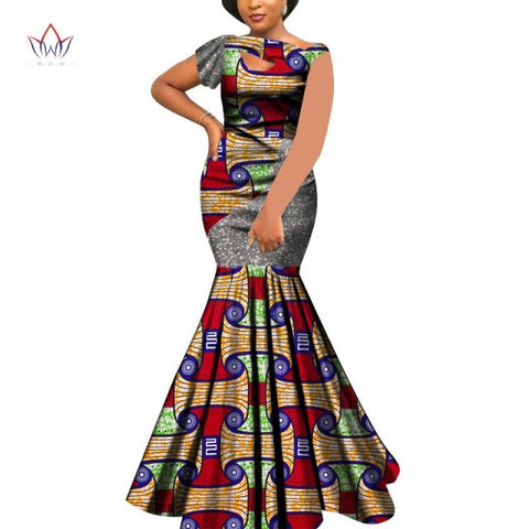 Bazin Riche Style Femme Bodycon Lady Print Wax Plus Size