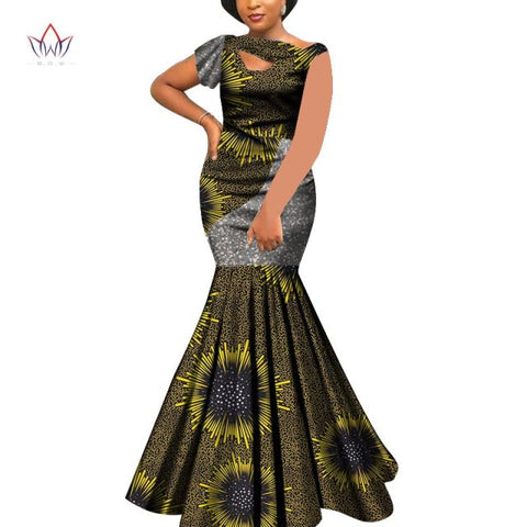 Bazin Riche Style Femme Bodycon Lady Print Wax Plus Size