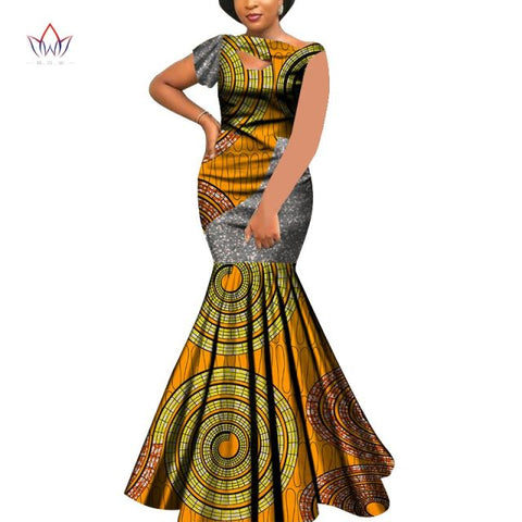 Bazin Riche Style Femme Bodycon Lady Print Wax Plus Size