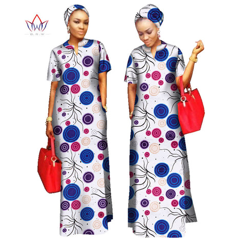2022 African Styles  100% Cotton  Long Dress for Women