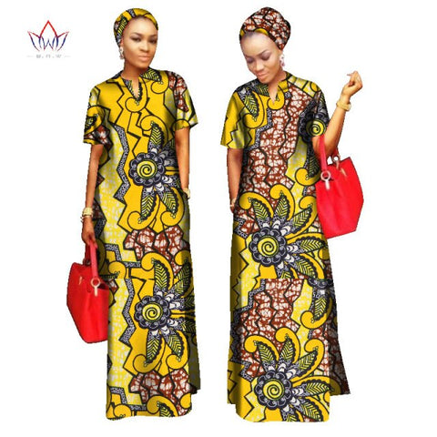 2022 African Styles  100% Cotton  Long Dress for Women