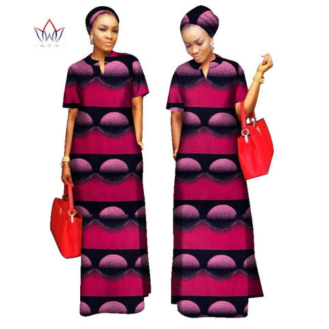 2022 African Styles  100% Cotton  Long Dress for Women