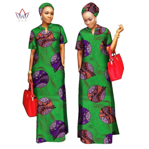 2022 African Styles  100% Cotton  Long Dress for Women