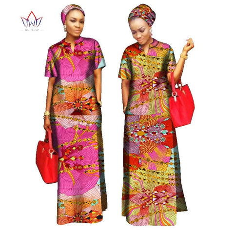2022 African Styles  100% Cotton  Long Dress for Women