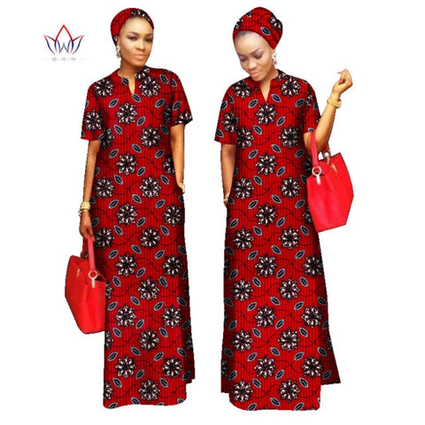 2022 African Styles  100% Cotton  Long Dress for Women