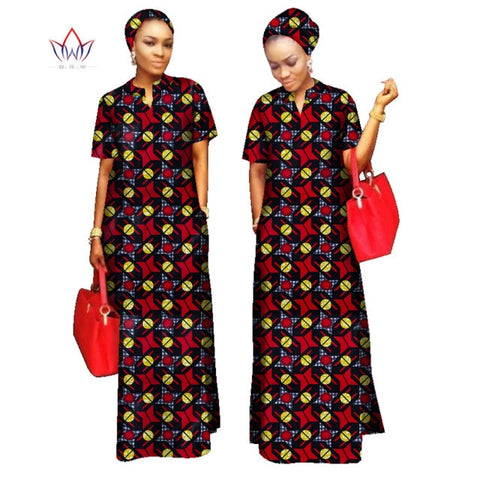 2022 African Styles  100% Cotton  Long Dress for Women