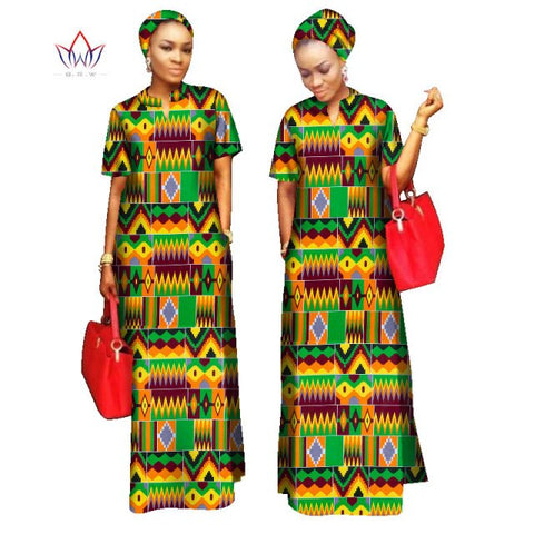 2022 African Styles  100% Cotton  Long Dress for Women
