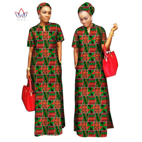 2022 African Styles  100% Cotton  Long Dress for Women
