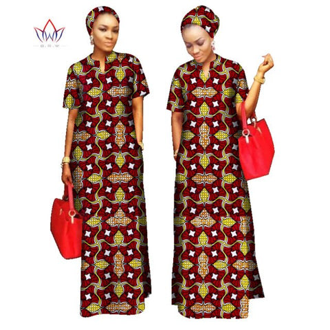2022 African Styles  100% Cotton  Long Dress for Women