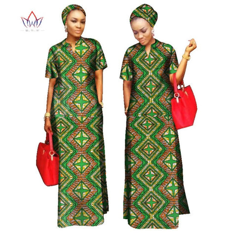 2022 African Styles  100% Cotton  Long Dress for Women