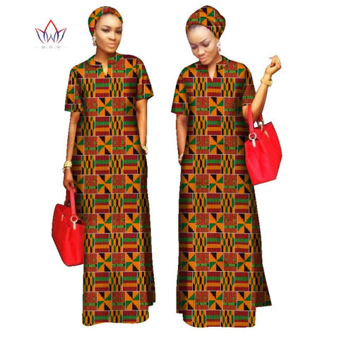 2022 African Styles  100% Cotton  Long Dress for Women
