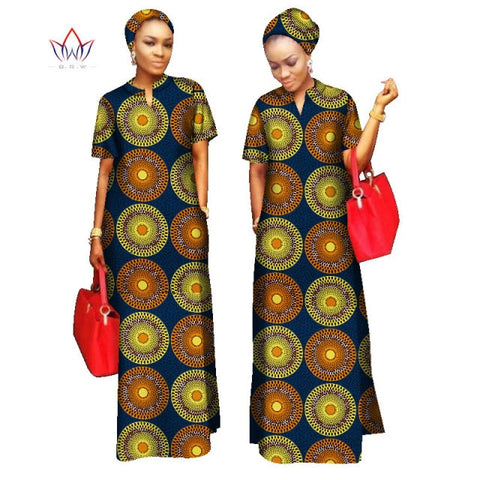 2022 African Styles  100% Cotton  Long Dress for Women