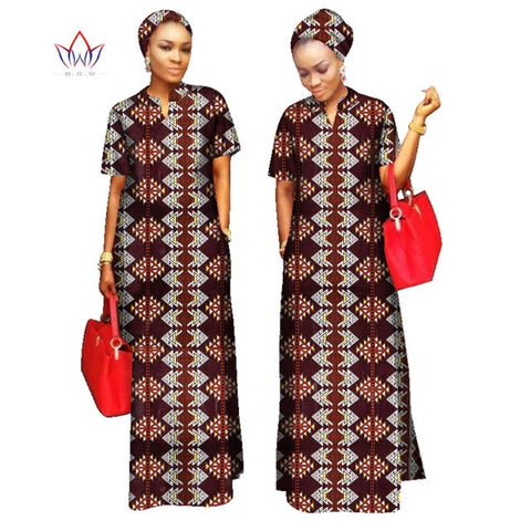 2022 African Styles  100% Cotton  Long Dress for Women
