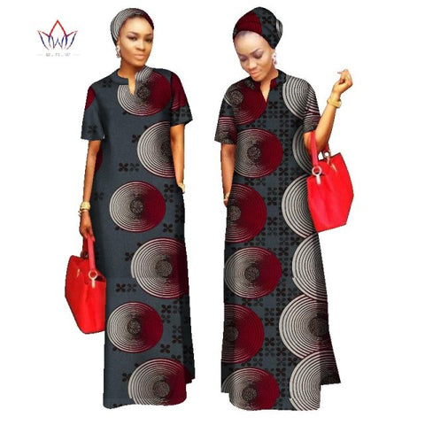 2022 African Styles  100% Cotton  Long Dress for Women