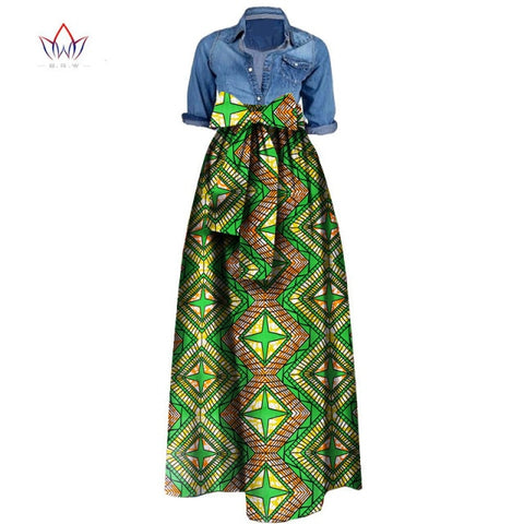 Summer Woman Long Maxi Skirt African Dashiki  For Women