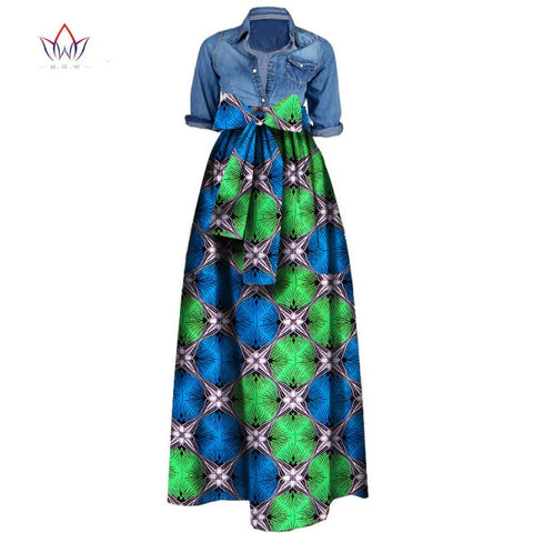 Summer Woman Long Maxi Skirt African Dashiki  For Women