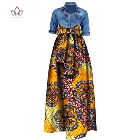 Summer Woman Long Maxi Skirt African Dashiki  For Women