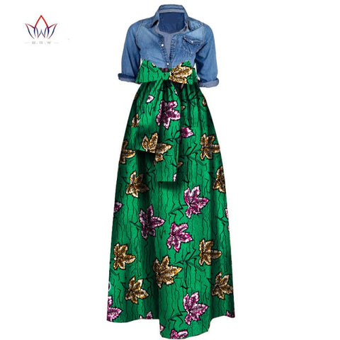Summer Woman Long Maxi Skirt African Dashiki  For Women