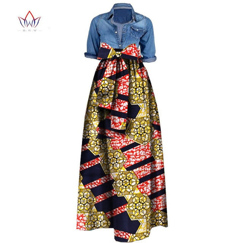 Summer Woman Long Maxi Skirt African Dashiki  For Women